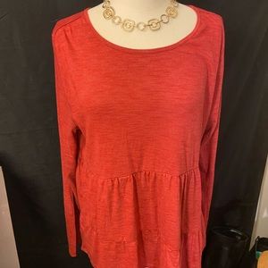 ⬇️Loft Three Tiered Flounced Top- Marked Down